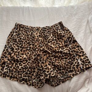 Aerie Leopard Print Athletic Shorts